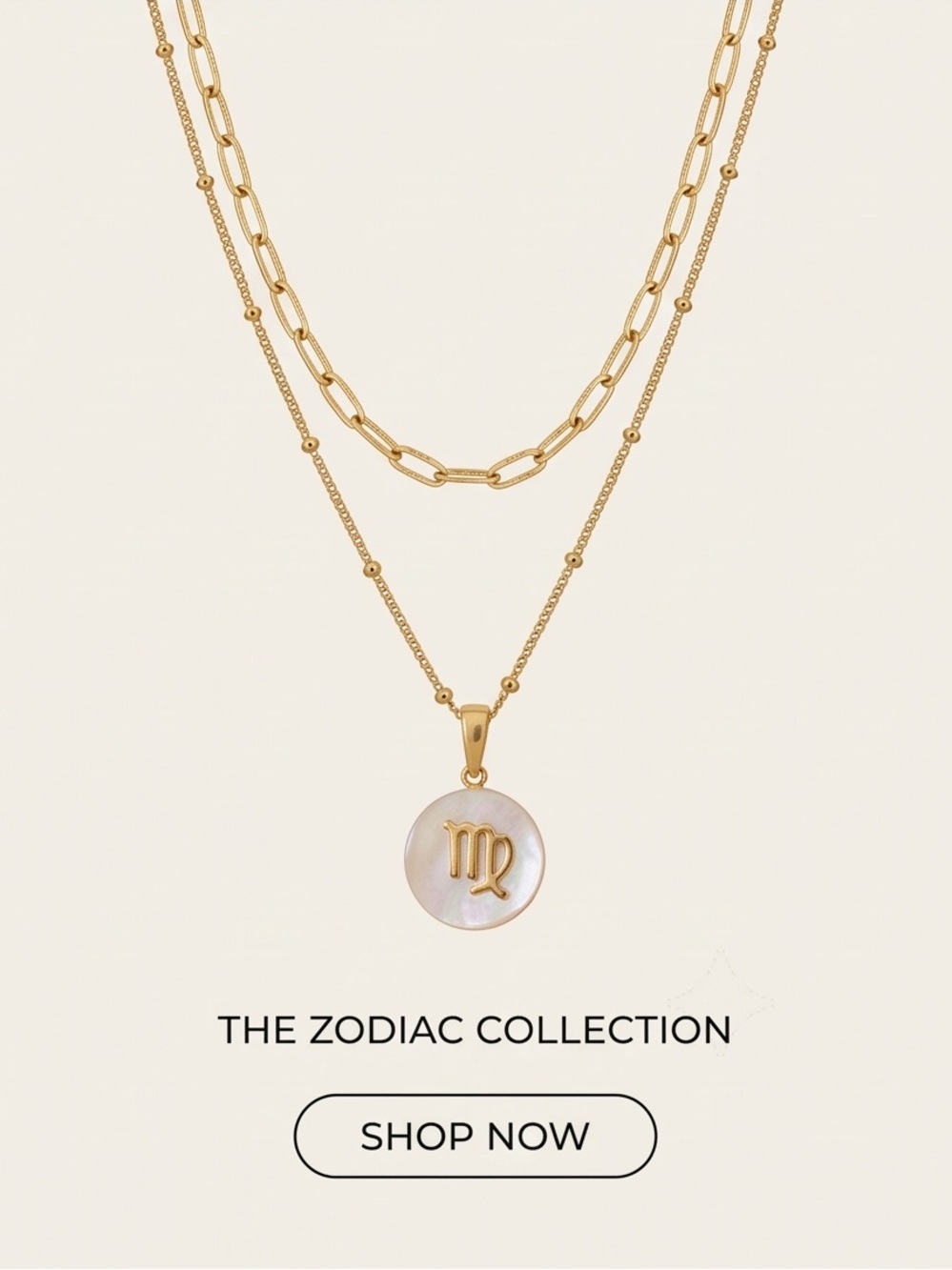 Zodiac Collection Virgo
Layered Necklace Set
Genuine Mother Of Pearl
NEW! - Picture 4 of 7